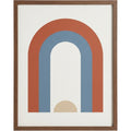 Gavlu Layered Arch Framed Art Print Clay Blue - Product view